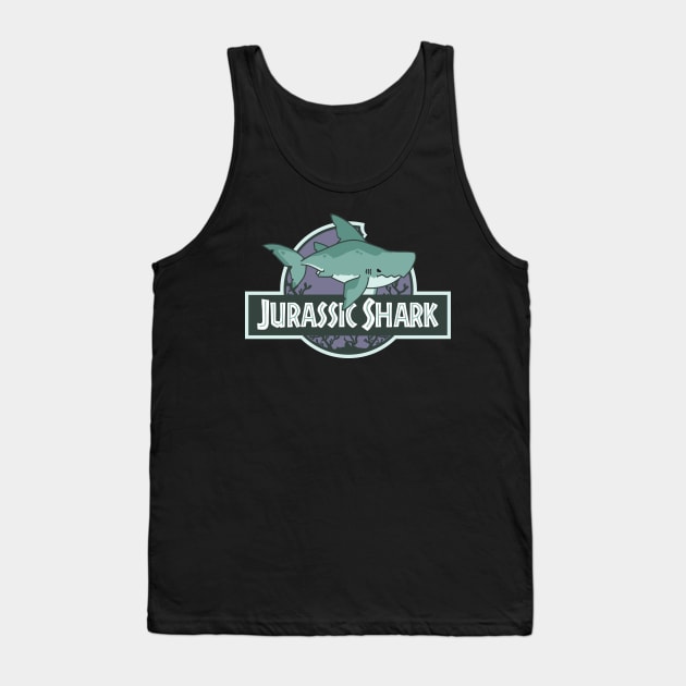 Jurassic Shark - Megalodon shark Tank Top by bytesizetreasure